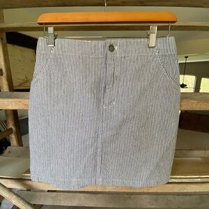 Pinstriped Mini Skirt